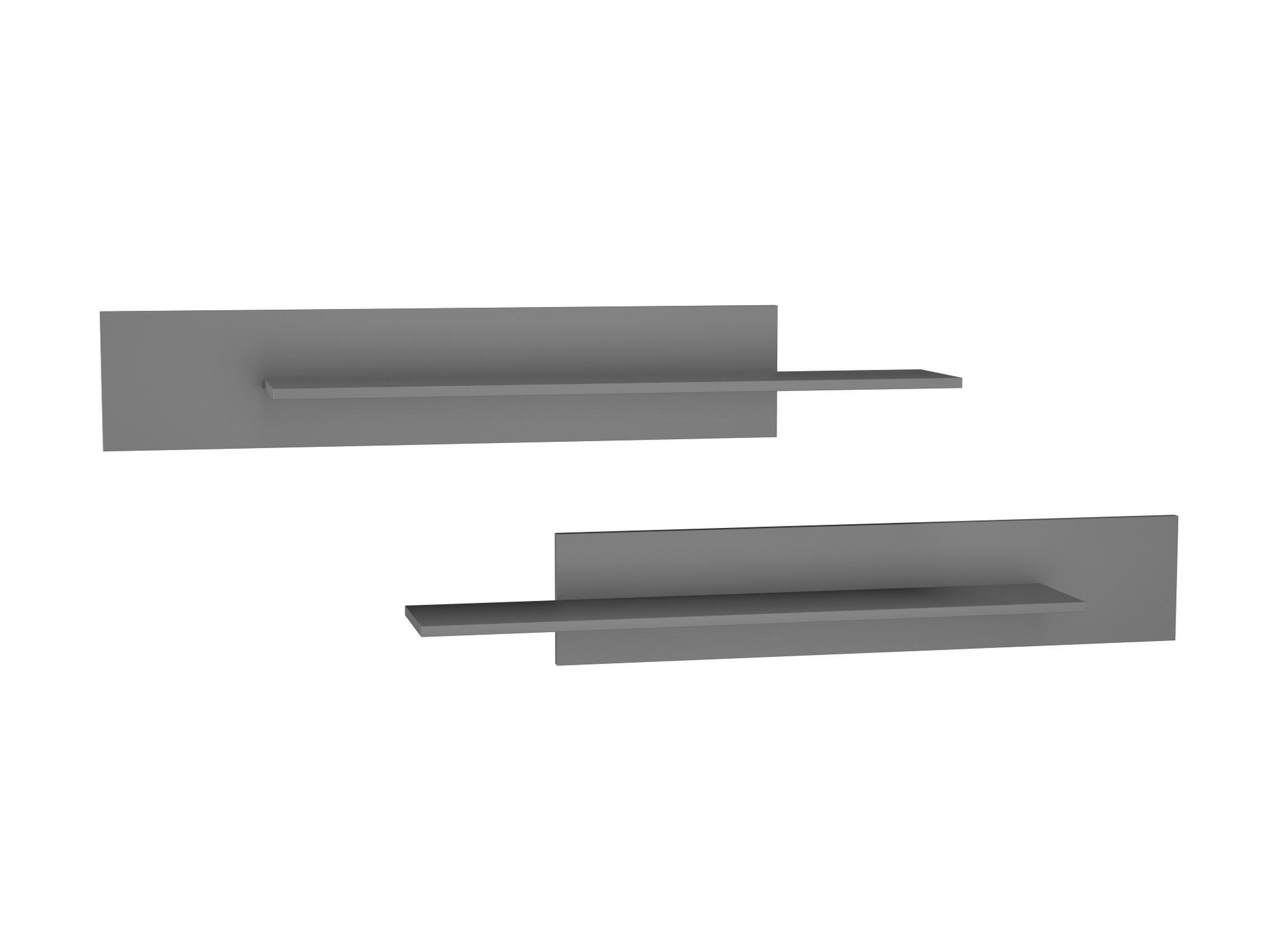 WANDREGAL-SET Graphitgrau 100/20/20 - Grau, Holzwerkstoff (100/20/20cm) - RAUMHIRSCH FURNITURE