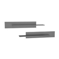 WANDREGAL-SET Graphitgrau 100/20/20 - Grau, Holzwerkstoff (100/20/20cm) - RAUMHIRSCH FURNITURE