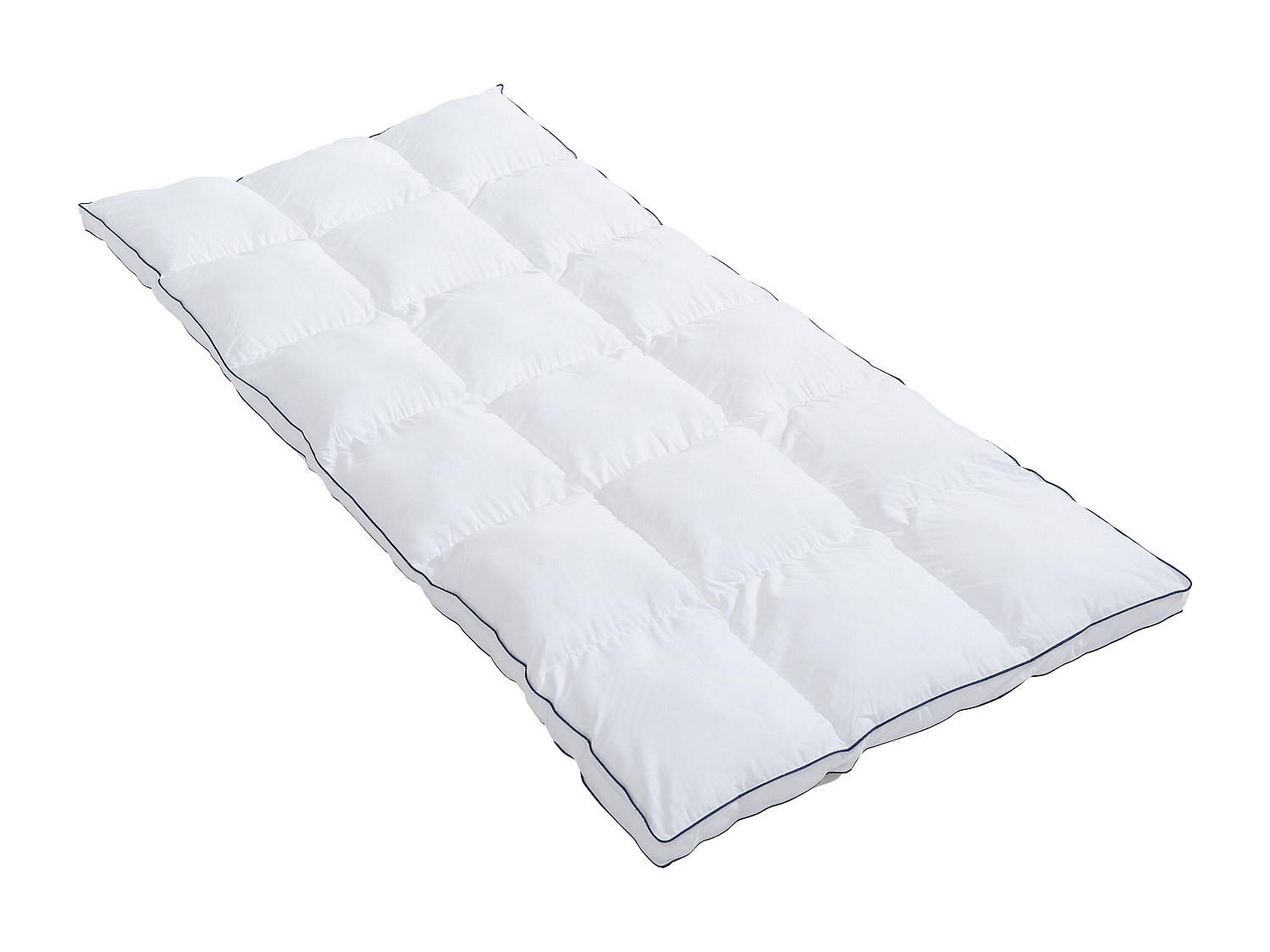 TOPPER - 1 Person - stoff - weiß Prestigia - Weiß, Textil (90/190cm) - Vente-Unique