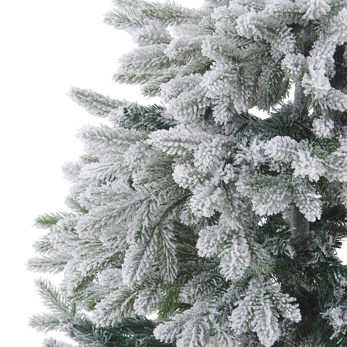 WEIHNACHTSBAUM 120 cm Weiß Foraker - Weiß, Kunststoff (120cm) - Beliani