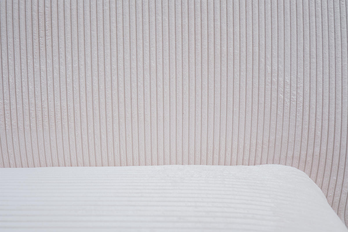 RELAXSESSEL CALLA Cremeweiß Cord - Creme/Schwarz, Textil (83/92/83cm) - KAWOLA