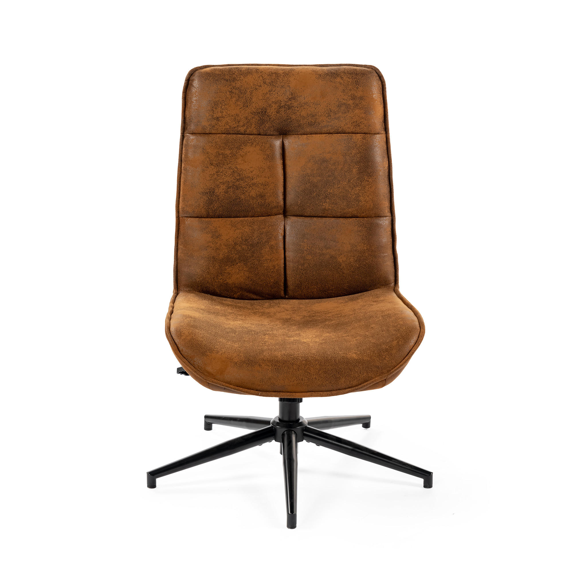 SESSEL Brauner Drehstuhl - Braun, Metall (61/95/67cm) - Meubles Cosy