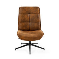 SESSEL Brauner Drehstuhl - Braun, Metall (61/95/67cm) - Meubles Cosy