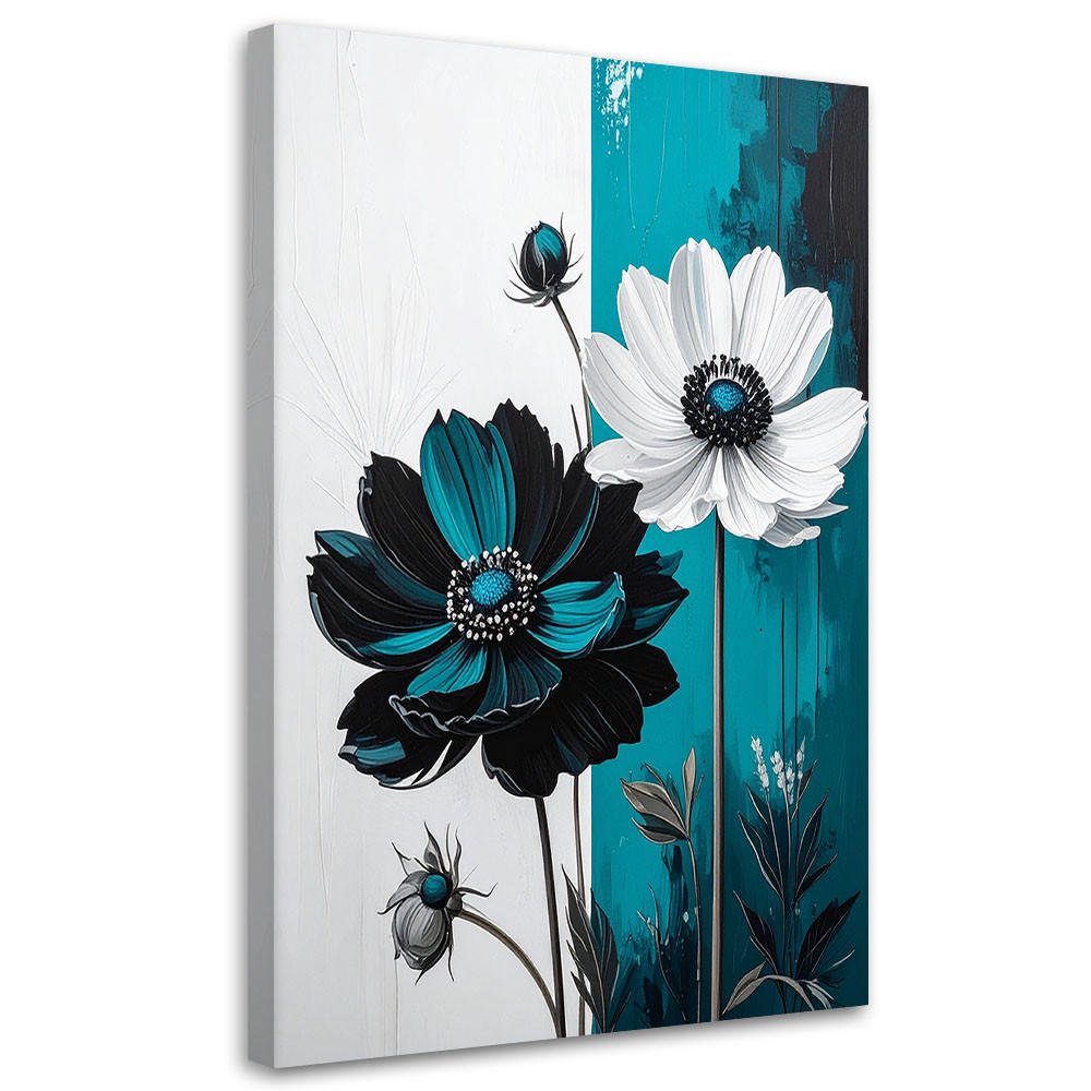 Feeby Leinwandbilder, Türkis 60x90 cm