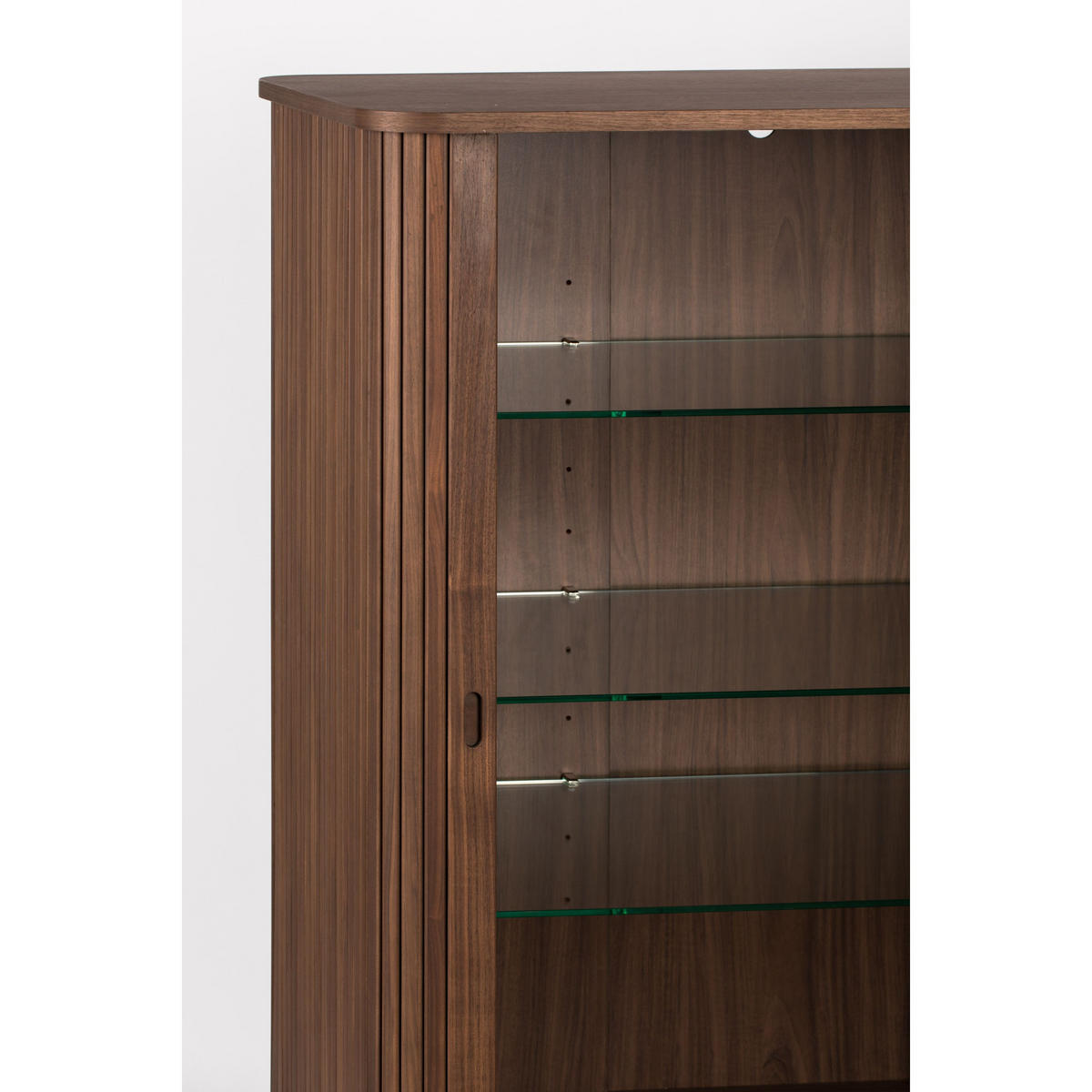 AUFBEWAHRUNGSSCHRANK Barbier Walnussfarbe - Braun, Holzwerkstoff (100/140/45cm) - Zuiver