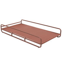 GESTELL für Chaiselongue, terrakotta - Braun, Metall (94/30/171cm) - Oviala