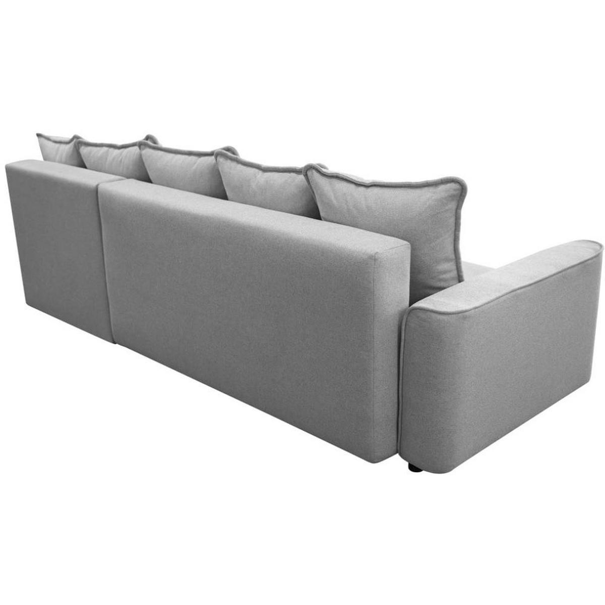 ECKSCHLAFSOFA Willow hellgrau - Hellgrau, Textil (225/150cm) - Beautysofa