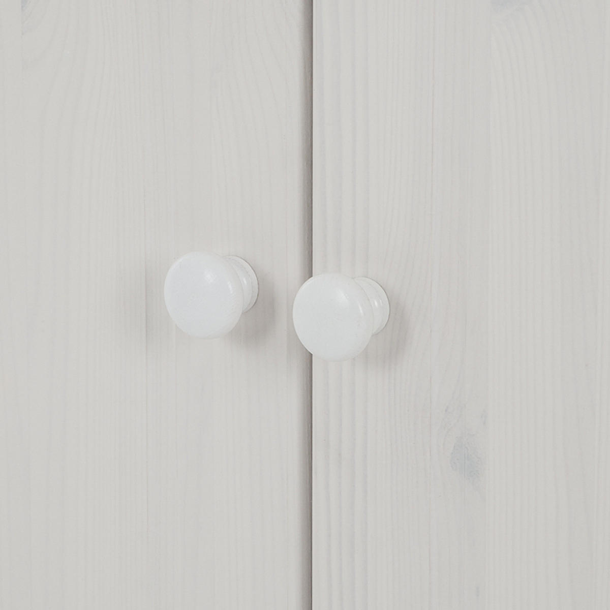 BÜCHERWAND - Kiefer massiv - Typ F - Weiß/Kieferfarben, Holz (222/223/37cm) - home24
