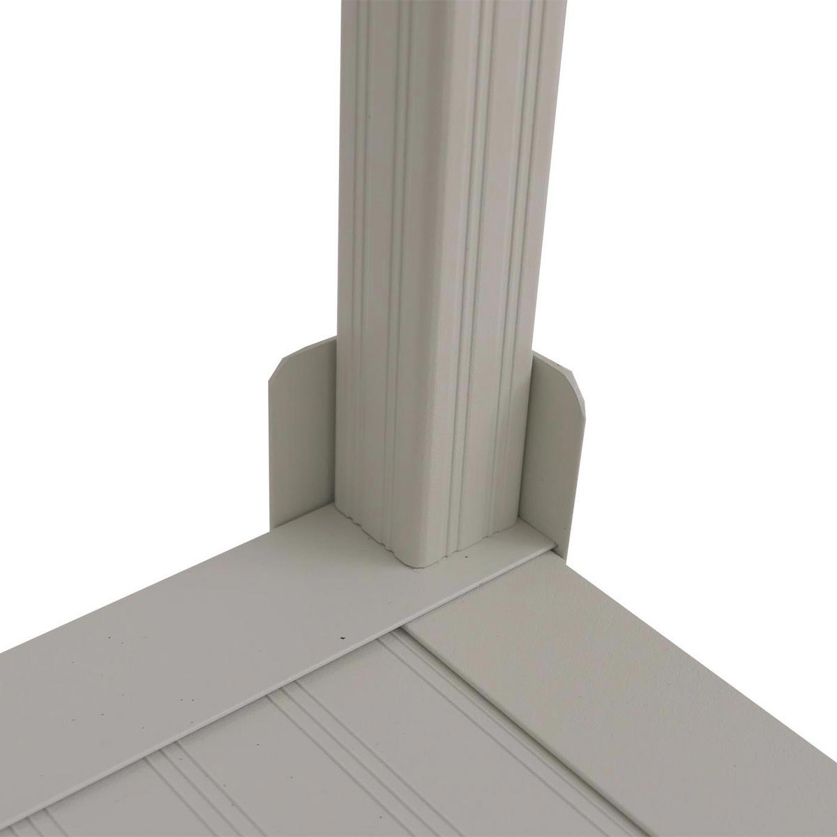 VERKLEIDUNG für Klimaanlage/Wärmetauscher 163x90x38cm Grau-Weiß - Weiß, Metall (90/163/38cm) - PROREGAL