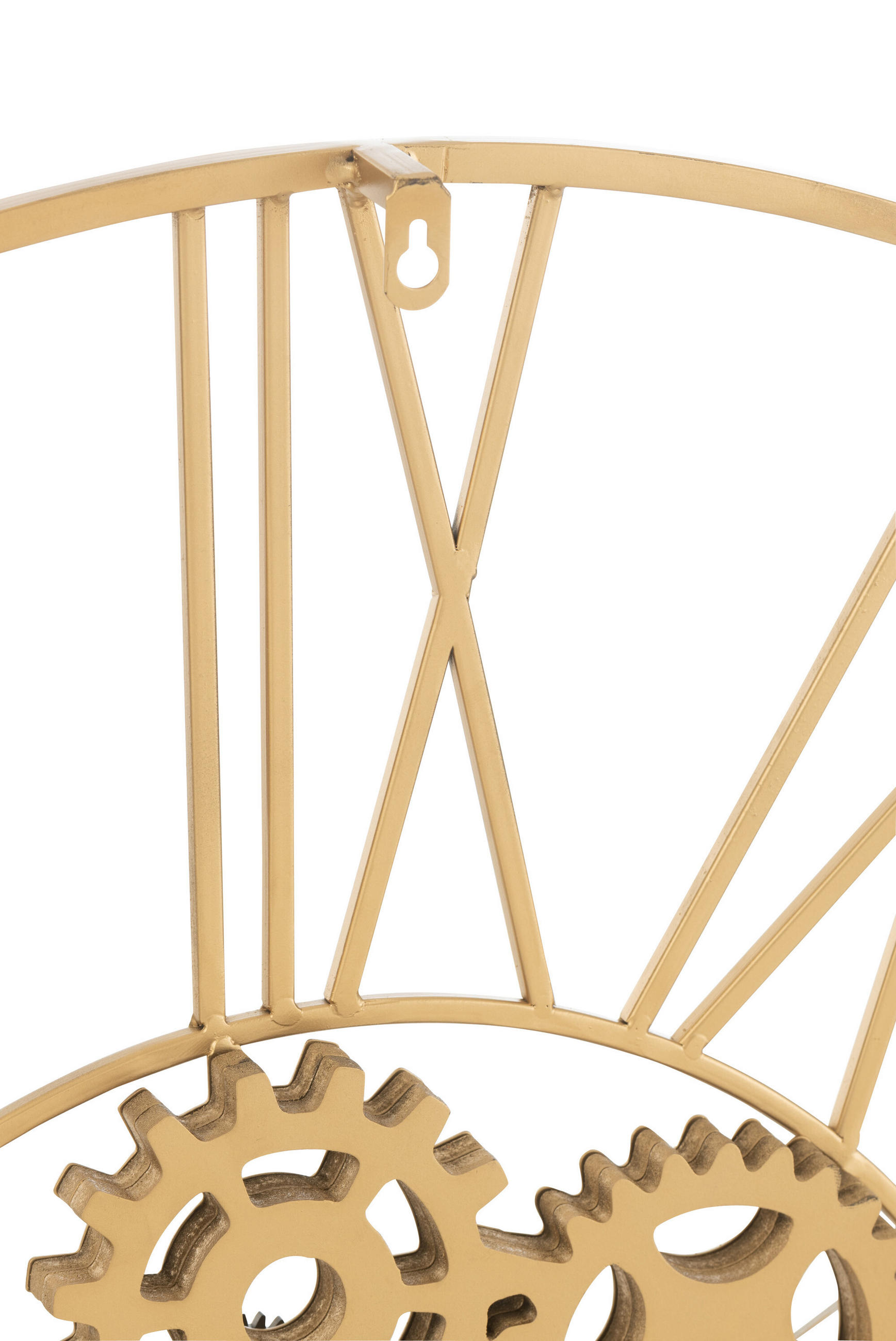UHR ROMAN - Metall - Gold - Ø 90 cm - Goldfarben, Metall (80/4/80cm) - J-Line