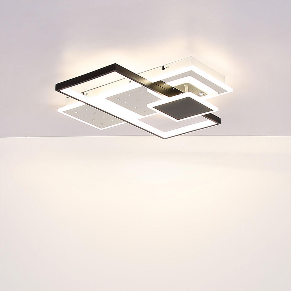 LED DECKENLEUCHTE Dabby Weiß - Weiß, Metall (50/50/7.2cm) - Globo Lighting