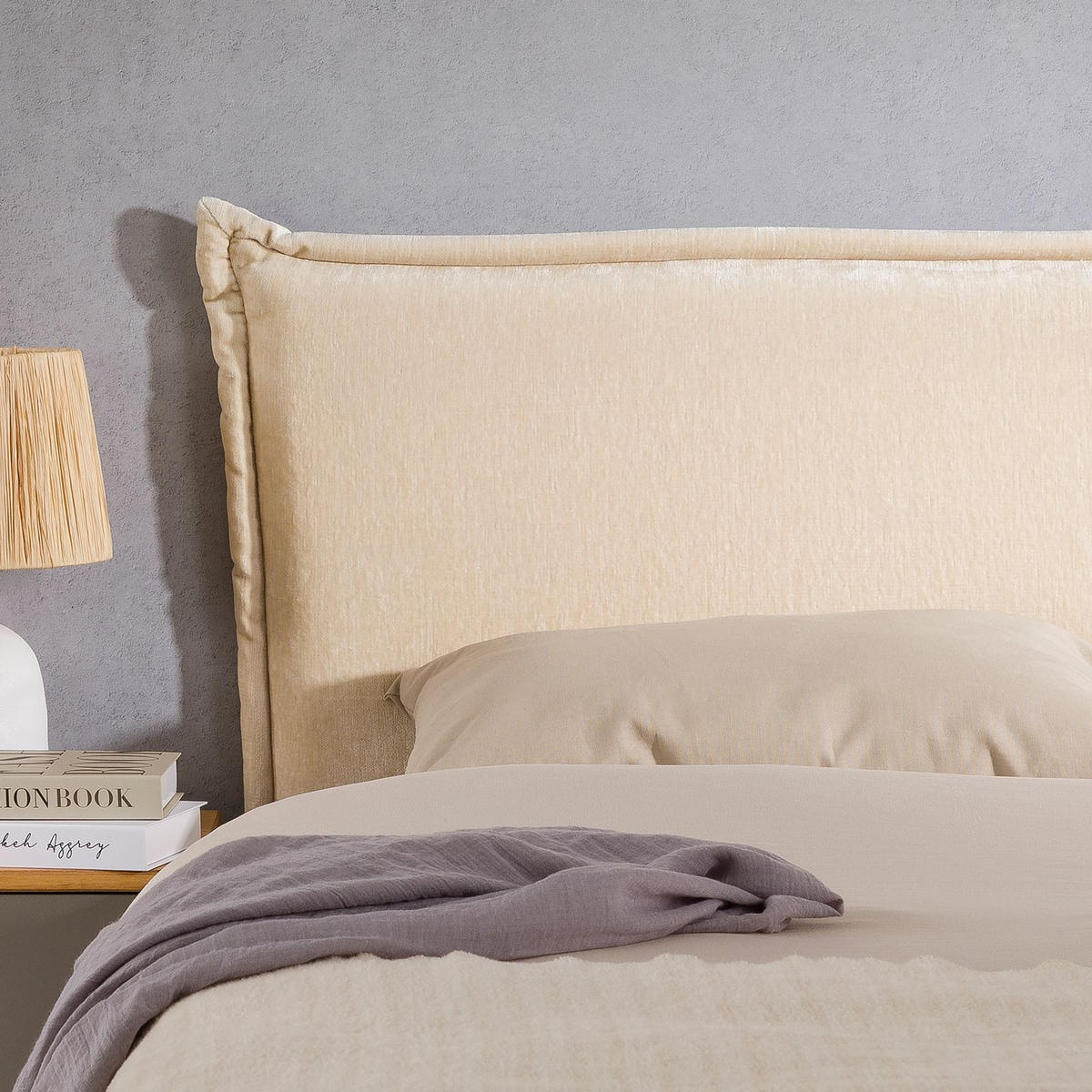 KOPFTEIL SAVER 120X190 CM - Creme, Textil (123/99/7cm) - IDIMEX