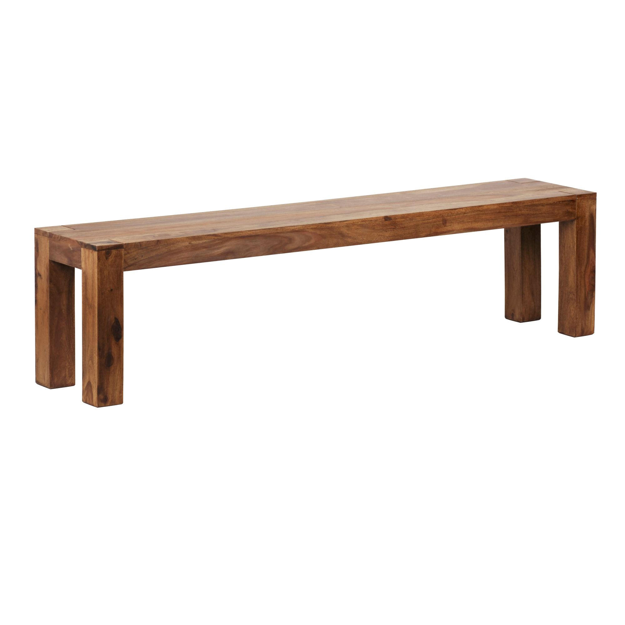 SITZBANK Massivholz Landhausstil handgefertigt, Braun 180x35x45 cm - Braun, Holz (180/45/35cm) - KADIMA DESIGN