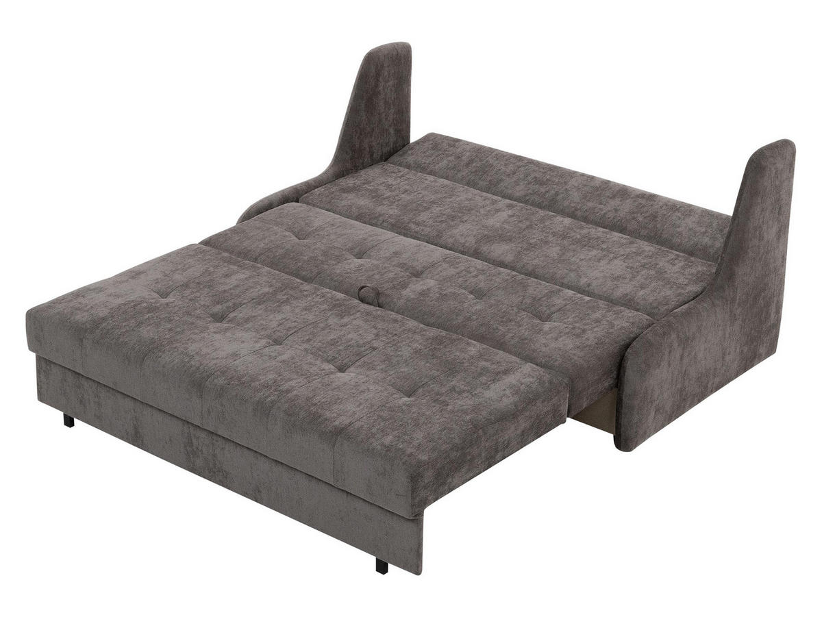SCHLAFSOFA Viva Elite IV - Dunkelbraun/Schwarz, Holz/Metall (166/85/98cm) - MIRJAN24