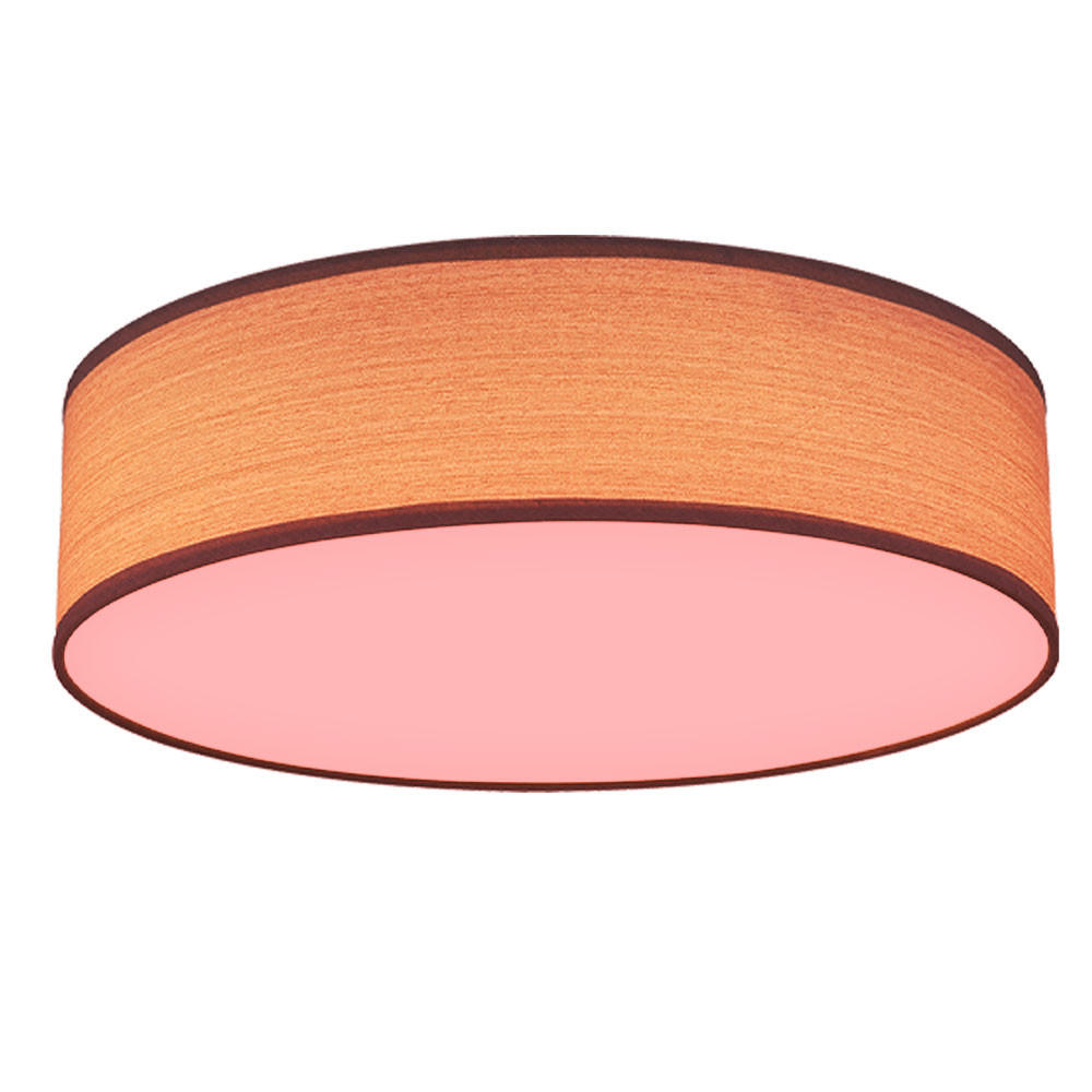 LED DECKENLEUCHTE VARIOS Holzoptik Grau - Grau, Metall (38/38/10cm) - Globo Lighting