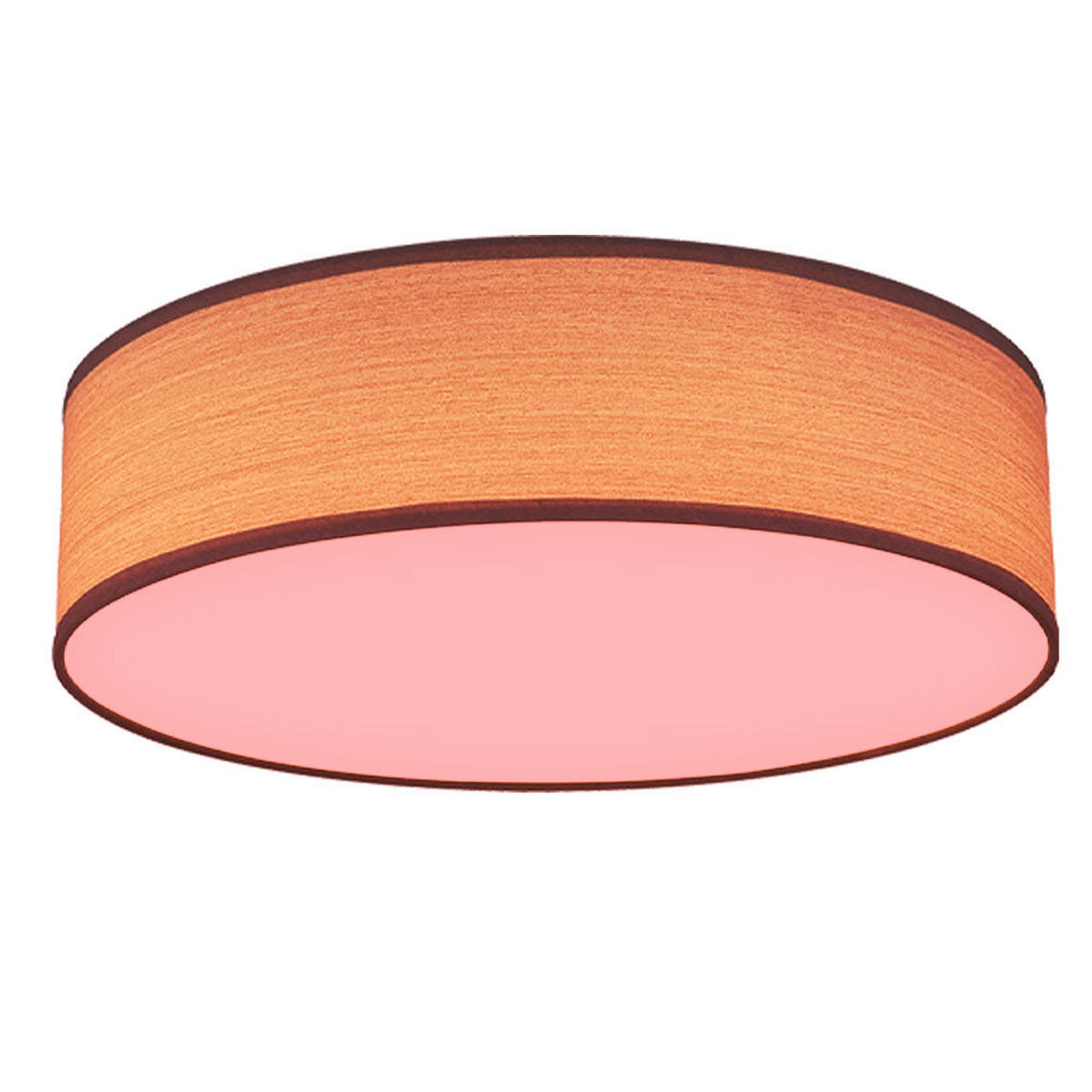 LED DECKENLEUCHTE VARIOS Holzoptik Grau - Grau, Metall (38/38/10cm) - Globo Lighting