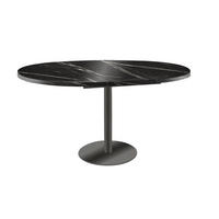 ESSTISCH Borte Pietra Grigia Schwarz / Graphit 100/138 / 100 / 76cm - Graphitfarben/Schwarz, Holz/Holzwerkstoff (100/100/76cm) - Feldmann-Wohnen