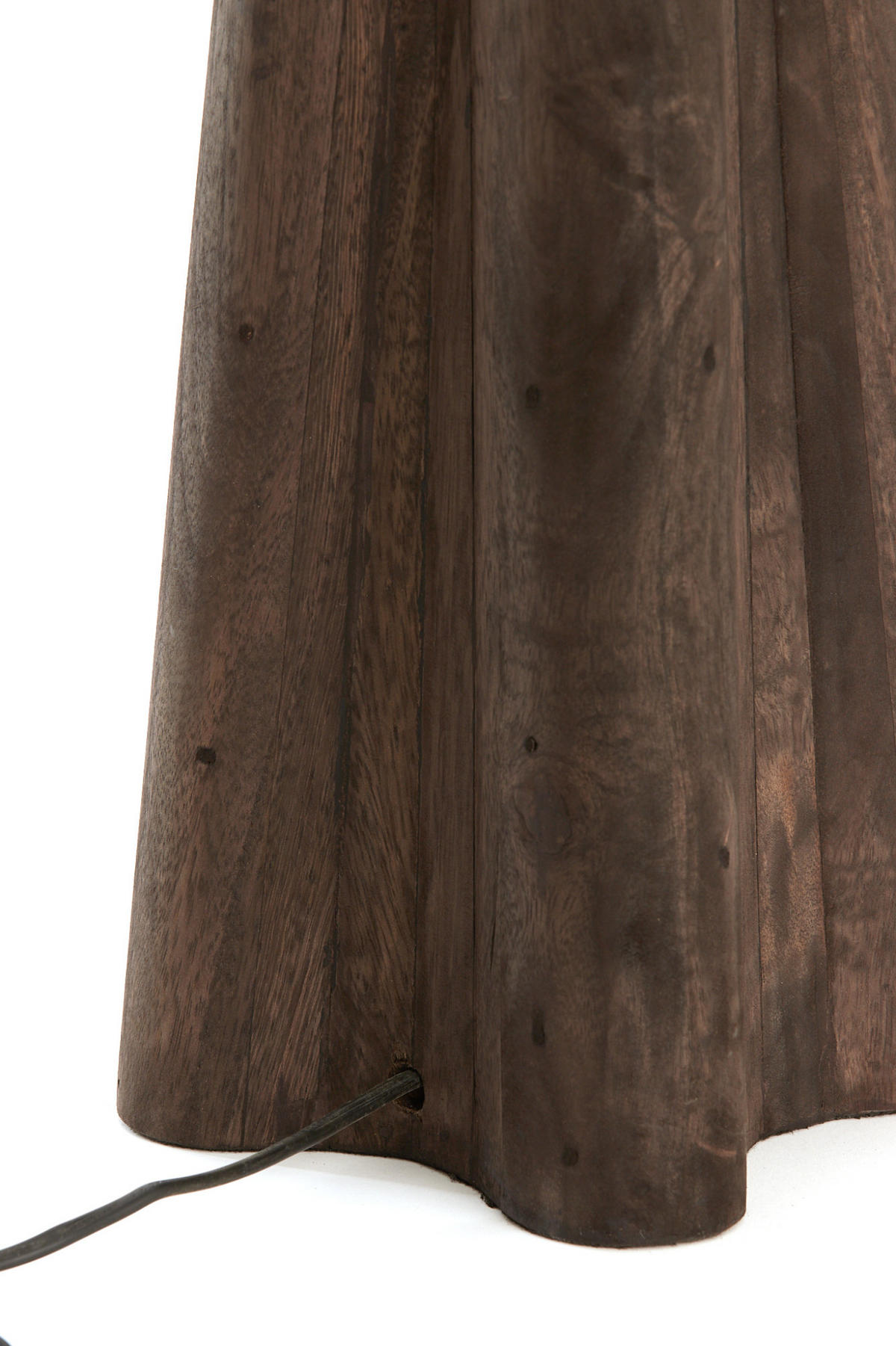 LAMPENFUSS Navelli Grau 15/15/40 cm - Grau, Holz (15/15/40cm) - Light & Living