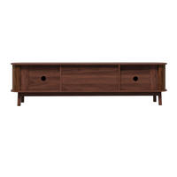 TV-ELEMENT170X39,5X46CM Nussbaum-Holzoptik mit Schubladen und Schiebetüren - Walnussfarben, Holz (36.4/19.89/82.4cm) - Raelunyi