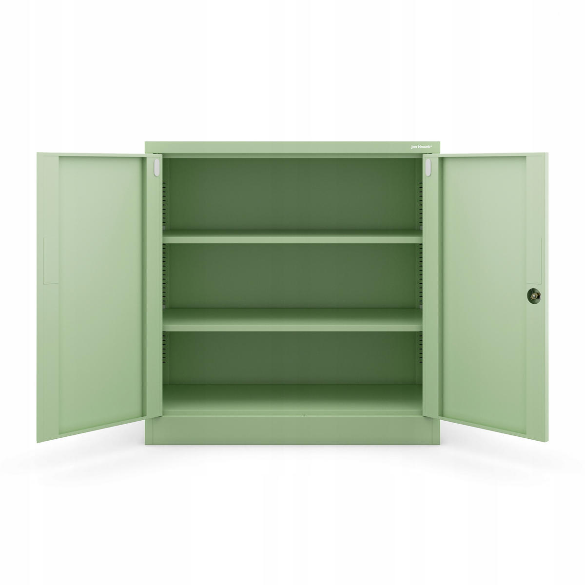 METALLSCHRANK Beata - Grün, Metall (90/93/40cm) - Jan Nowak