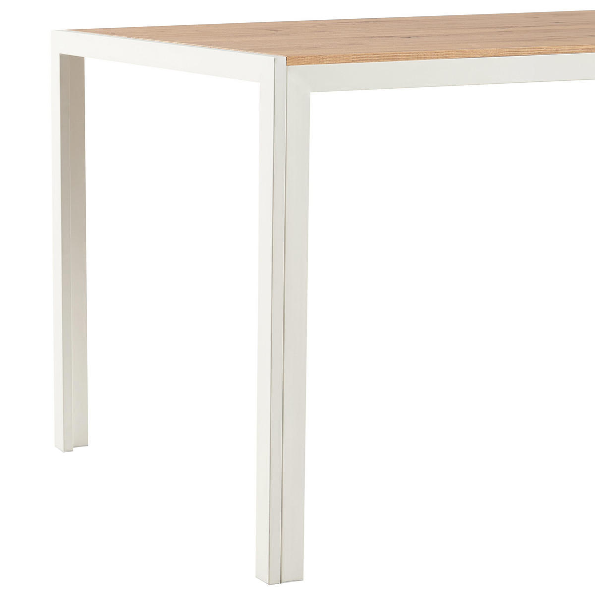 ESSTISCH, Weiß - Weiß, Holz (140/80/76cm) - Oviala