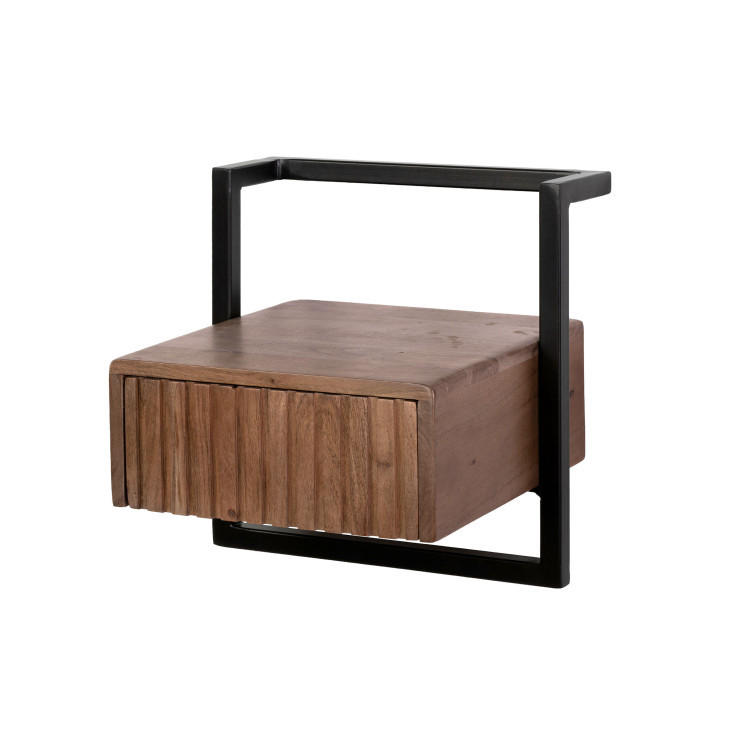 NACHTTISCH Nivo Braun 30/34/34 cm - Braun, Textil (34/34/30cm) - Hoyz Collection