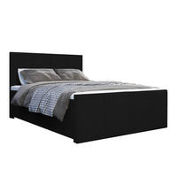 BOXBETT Milano Bonellfederkern inkl. 7-Zonen Topper T-30 - BOXBETT mit Bettkasten - Schwarz, Holz/Holzwerkstoff (120/200cm) - Best For Home