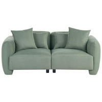 POHOVKA 3-místná Látka Světle zelená Ekenes - světle zelená, textil (182/72/90cm) - Beliani