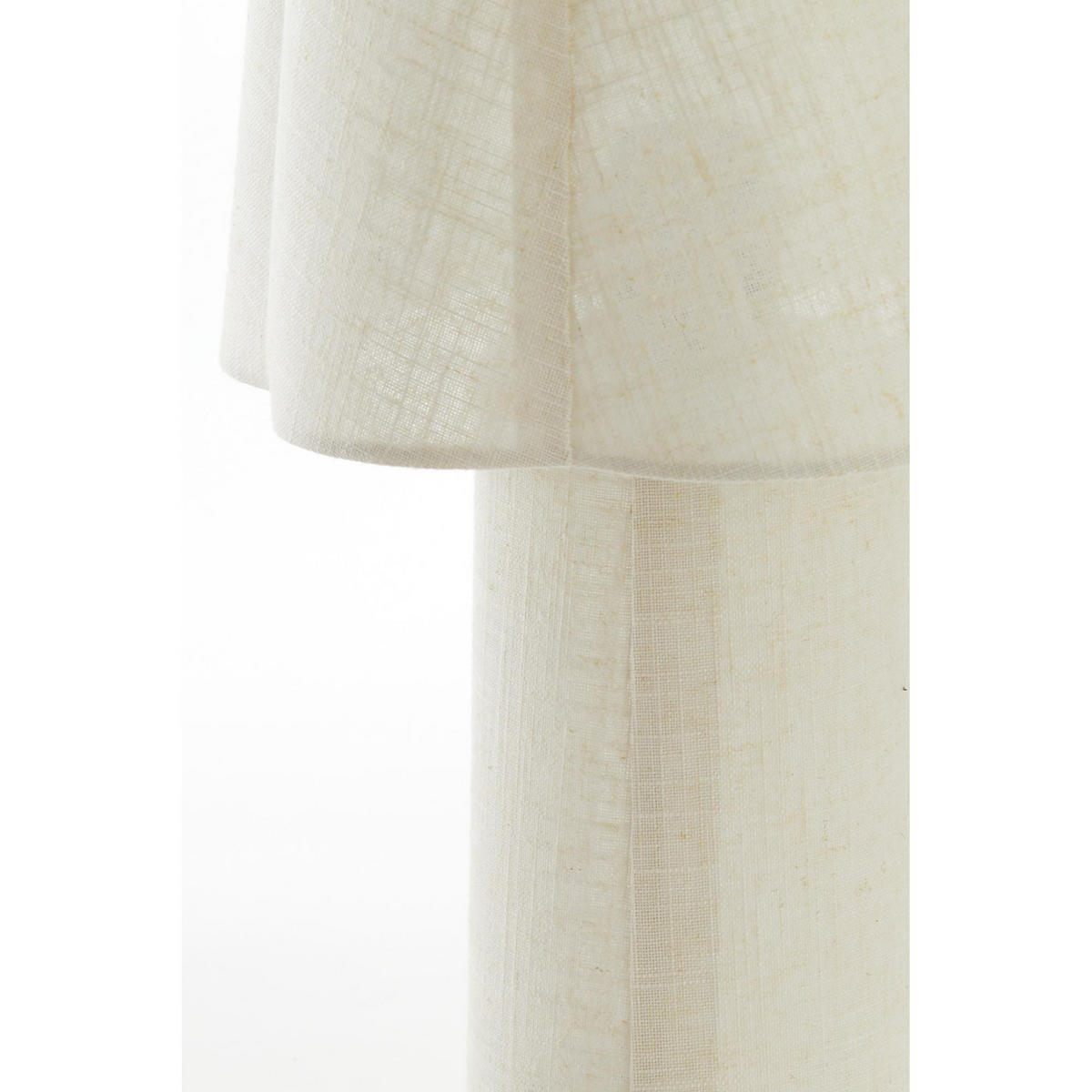 TISCHLAMPE Musaby Braun 25/25/50 cm - Braun, Textil (25/25/50cm) - Light & Living