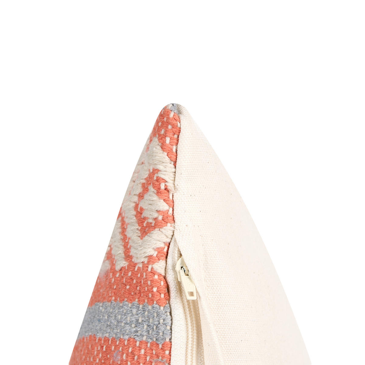DEKOKISSEN 2er-Set Orange 50/30 cm Inula - Orange, Naturmaterialien/Textil (50/30cm) - Beliani
