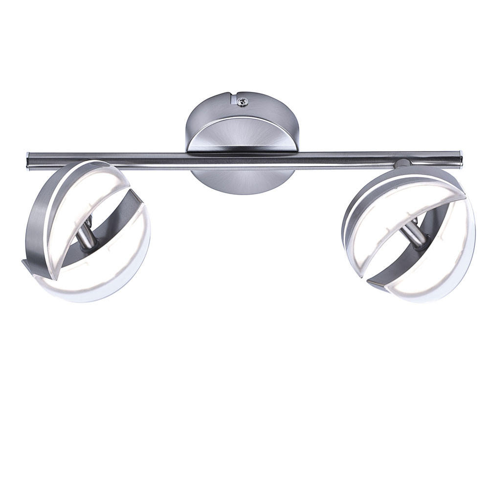 LED DECKENLEUCHTE Tom Silber Stahl - Silberfarben, Metall (30/8/11.5cm)