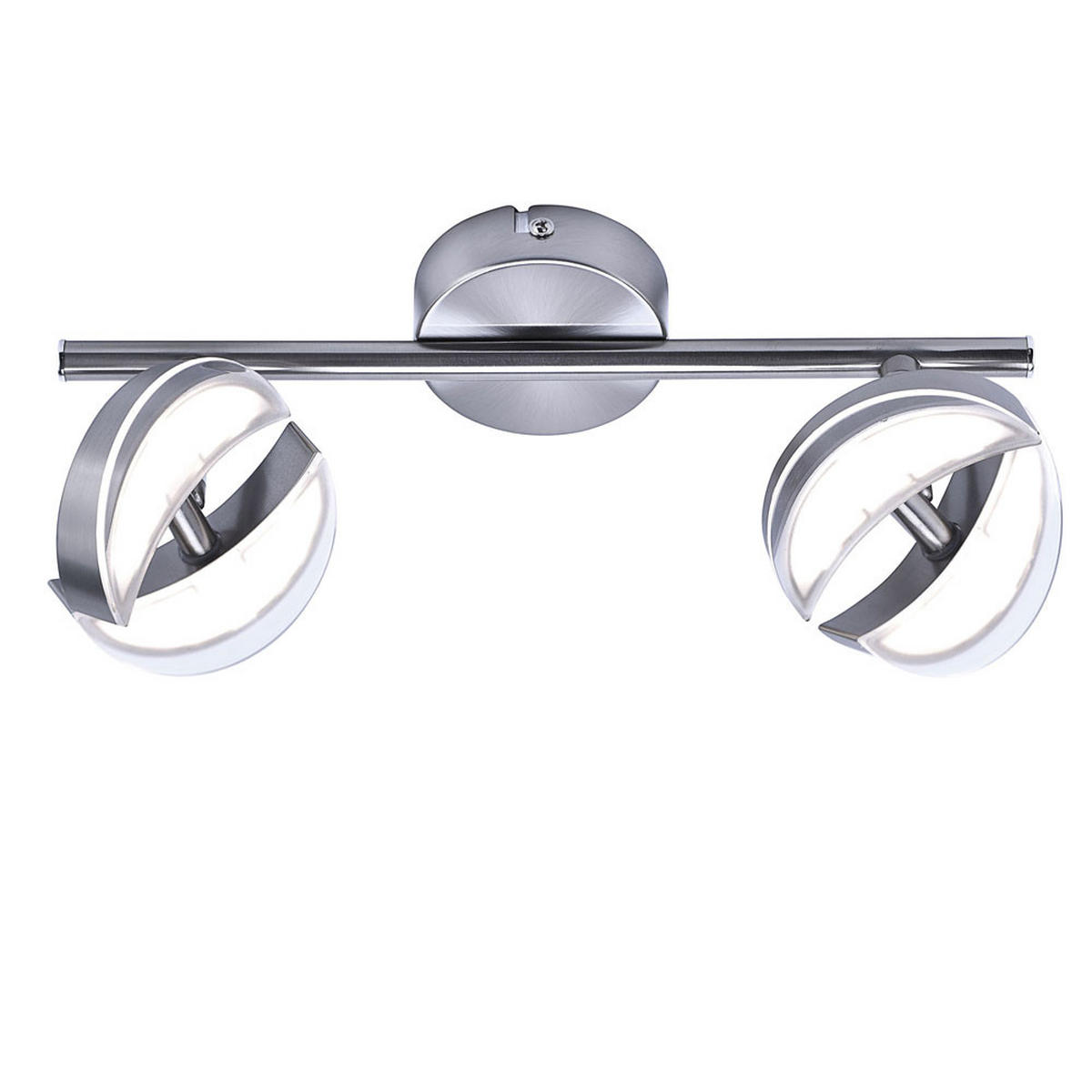 LED DECKENLEUCHTE Tom Silber Stahl - Silberfarben, Metall (30/8/11.5cm)