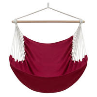 XXL HÄNGESESSEL 185/130 cm Belastbar bis 150 kg Bordeaux - Rot, Textil (130/155/185cm) - Amanka
