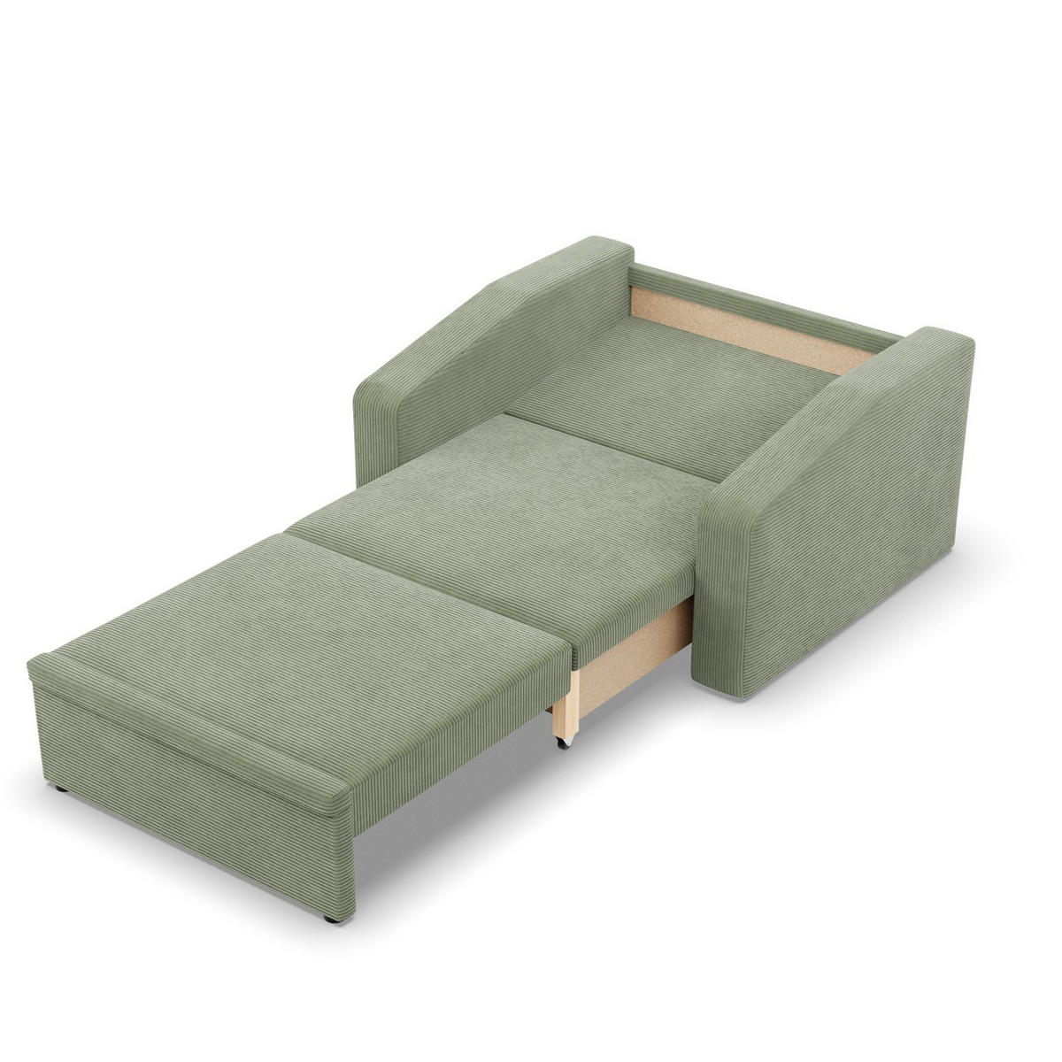 LOUNGESESSEL ORBIT, 90 CM, Cord - Grün - Grün, Textil (118/80/87cm)