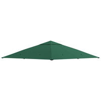 PAVILLONDACH, Polyester, Grün - Grün, Kunststoff (298/1/298cm) - Outsunny