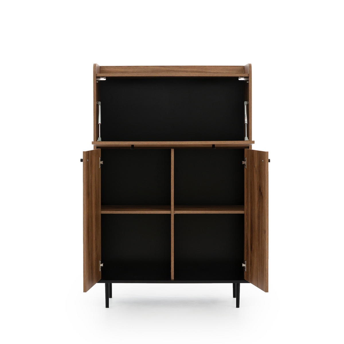 KOMMODE Vasilia mit 3 Türen, Brandy Castello - Eichefarben, Holzwerkstoff (90/140/40cm) - Beautysofa