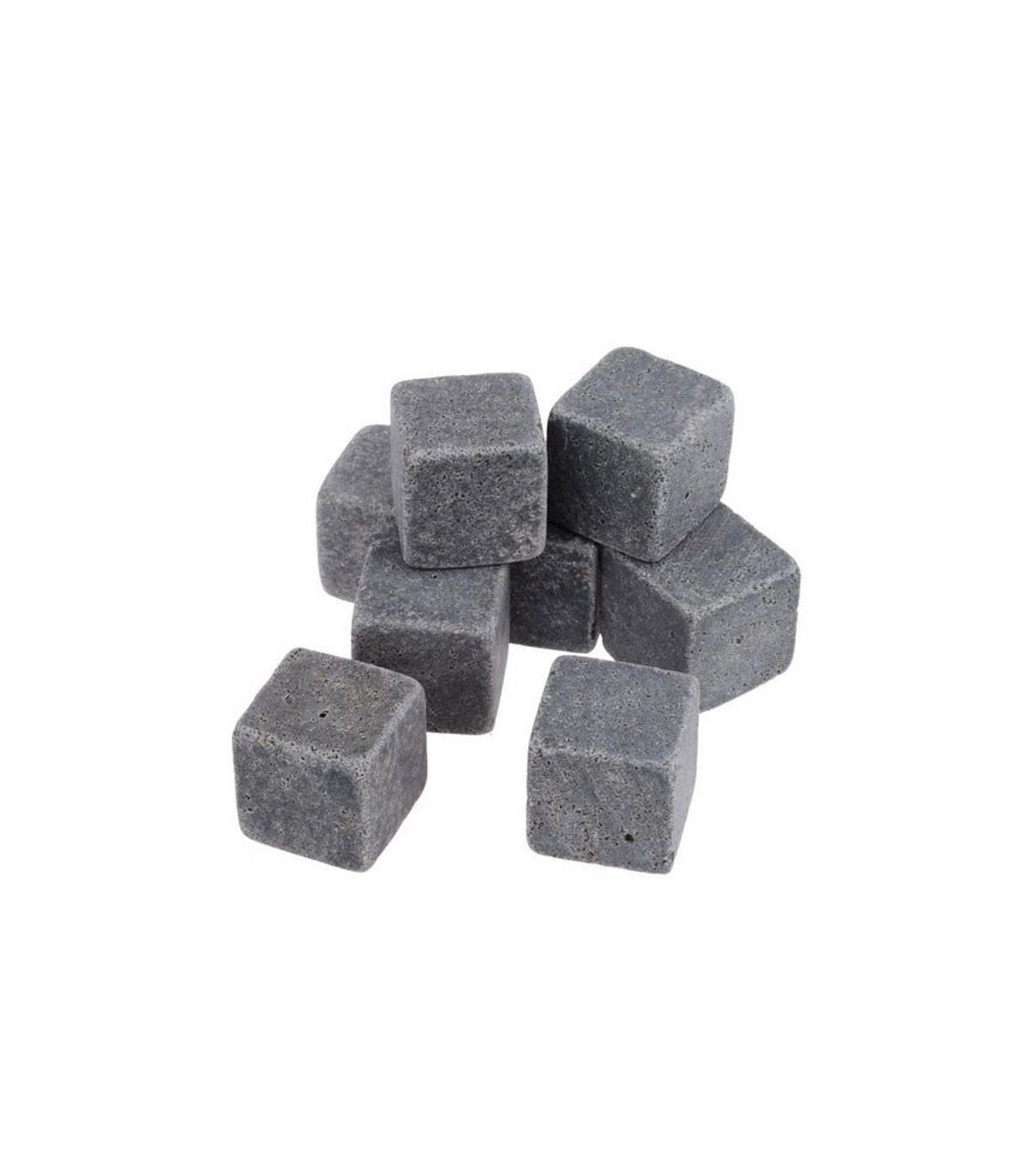 WHISKEY-STEINE - 8 Stück - Grau, Naturmaterialien (2/2/2cm) - Jay Hill