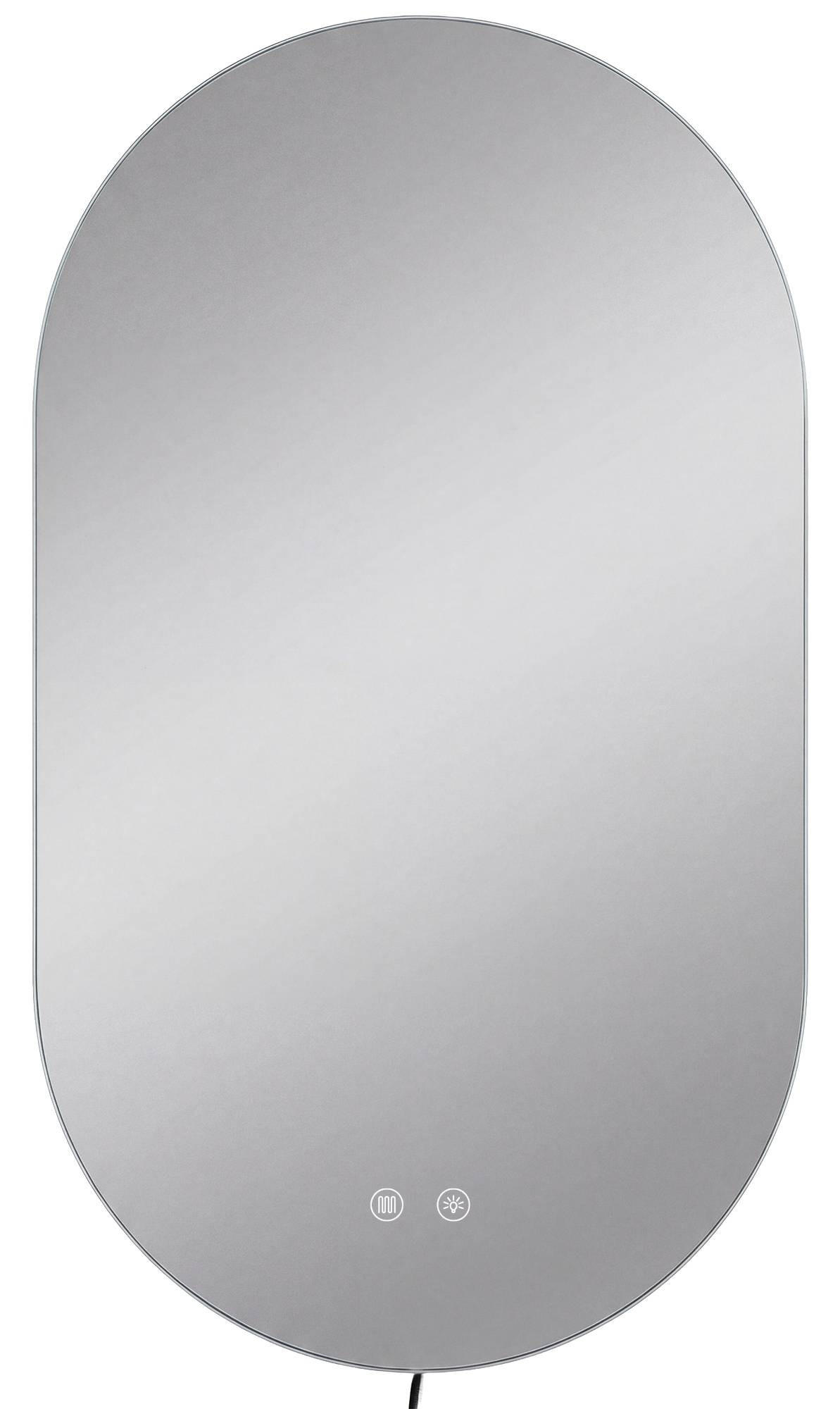 BADEZIMMERSPIEGEL flach 60/3/90 cm Glas Klarglas - Klar, Glas (60/90/3cm) - CLP