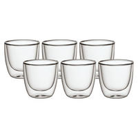 DOPPELWANDIGE BECHER Manufacture Rock transparent 60 ml 6er Set - Transparent, Glas (0.06L) - Villeroy & Boch