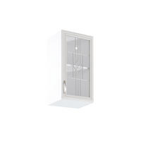 GLASHÄNGESCHRANK G40S – Sycylia Weiß – Weiß / Creme / Rechts - Creme/Weiß, Glas/Holzwerkstoff (40/72/32cm) - ROYAL24_MARKT