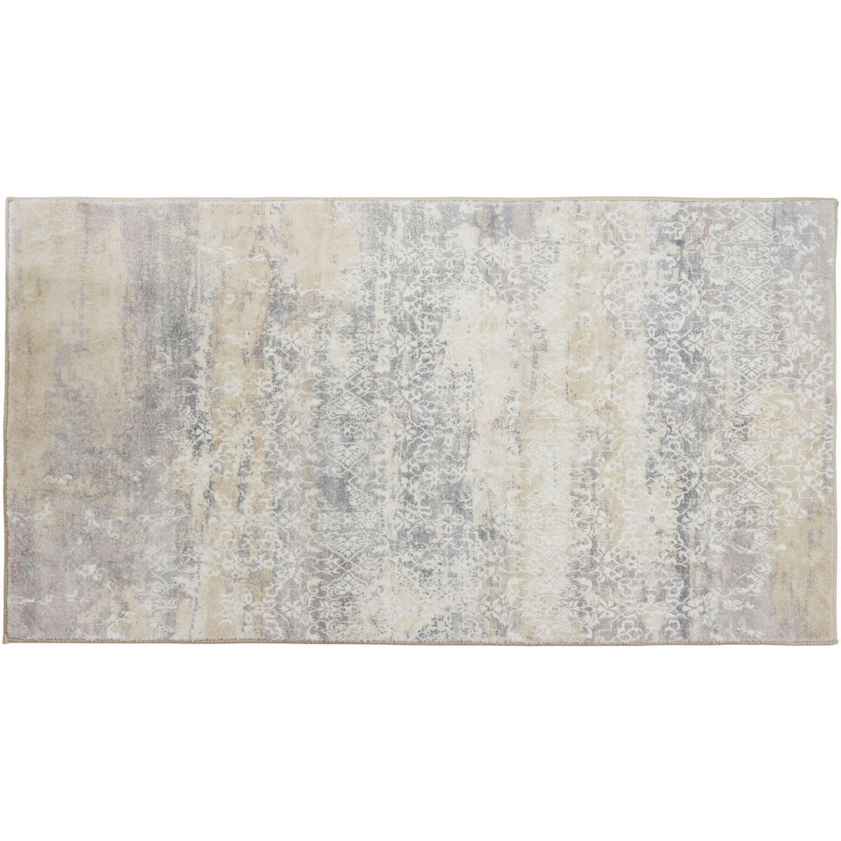 TEPPICH Vintage Design Dalia,rutschfeste Unterfläche,beige - Beige, Kunststoff (60/110cm) - tectake