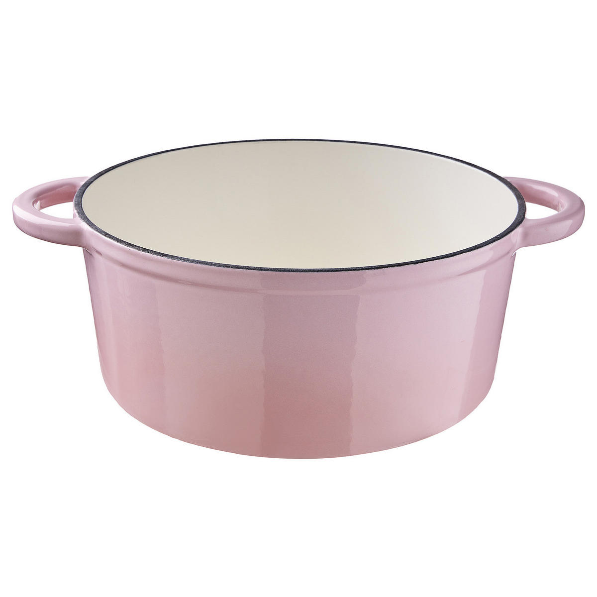 GUSSEISENTOPF Hot Iron rund - Pink, Metall (12/33/26cm) - Butlers