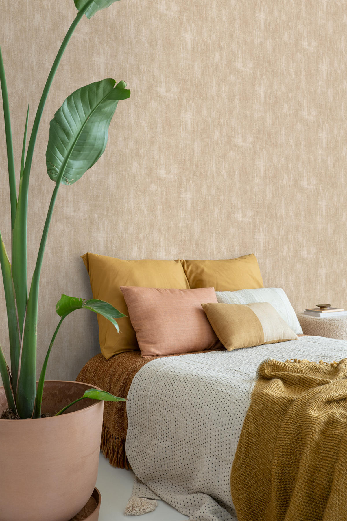 TAPETE Beton-Optik 53 cm x 10.05 m - Beige, Papier (53/1000cm) - ESTAhome