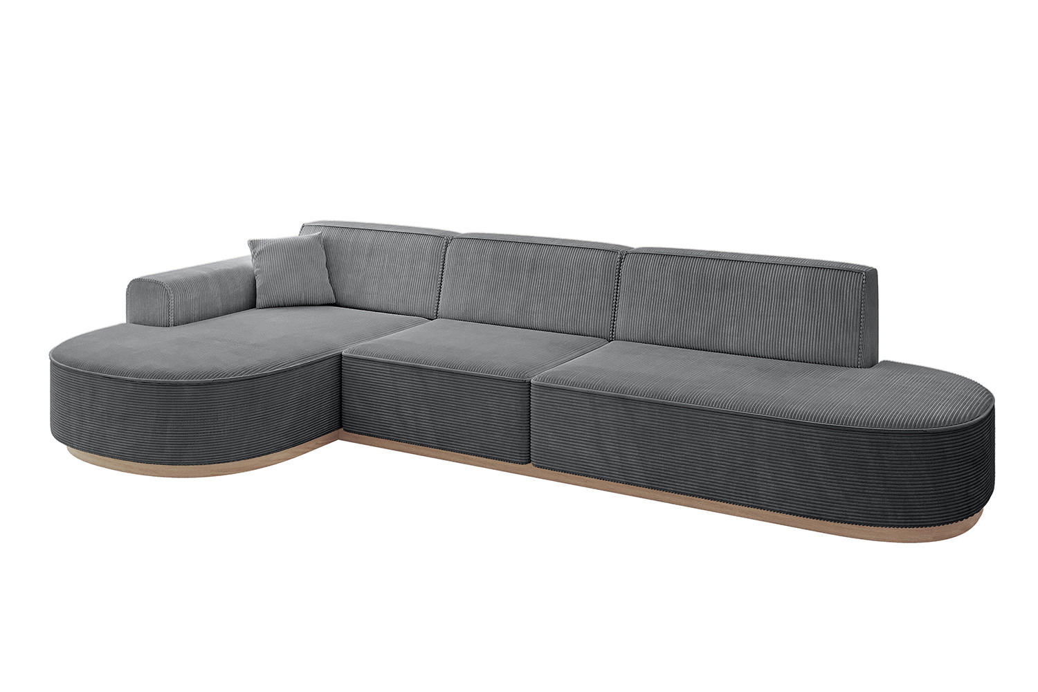 Altdecor Ecksofa Dunkelgrau 328x171 cm