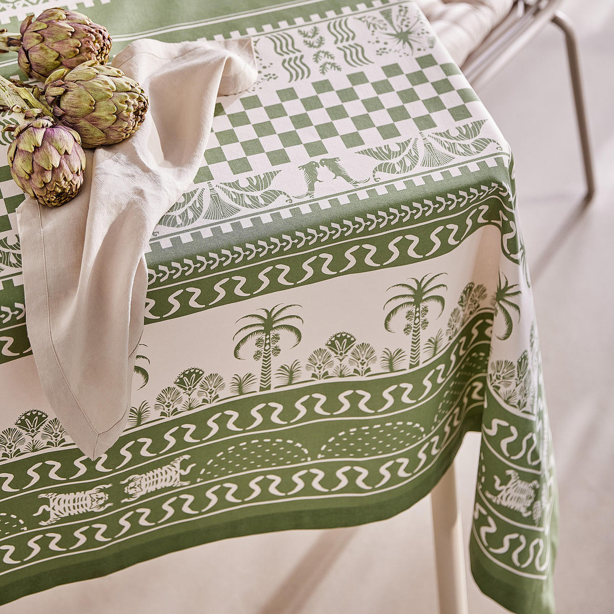 TISCHDECKE Monteverde 250x160 cm - Grün, Textil (300/160cm) - Butlers