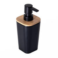 FLÜSSIGSEIFENSPENDER mit Pumpe 7,3/7,5/17,5 cm - Schwarz, Kunststoff (7.5/17.5/7.3cm) - 5five Simply Smart