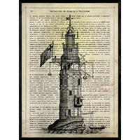 POSTER Leuchtturm A4 Rahmenlos - Klar, Papier (29.7/5/21cm) - Nacnic