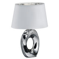 TISCHLEUCHTE Keramik Silber Weiß - Silberfarben, Keramik (23/16/33cm) - Trio Leuchten