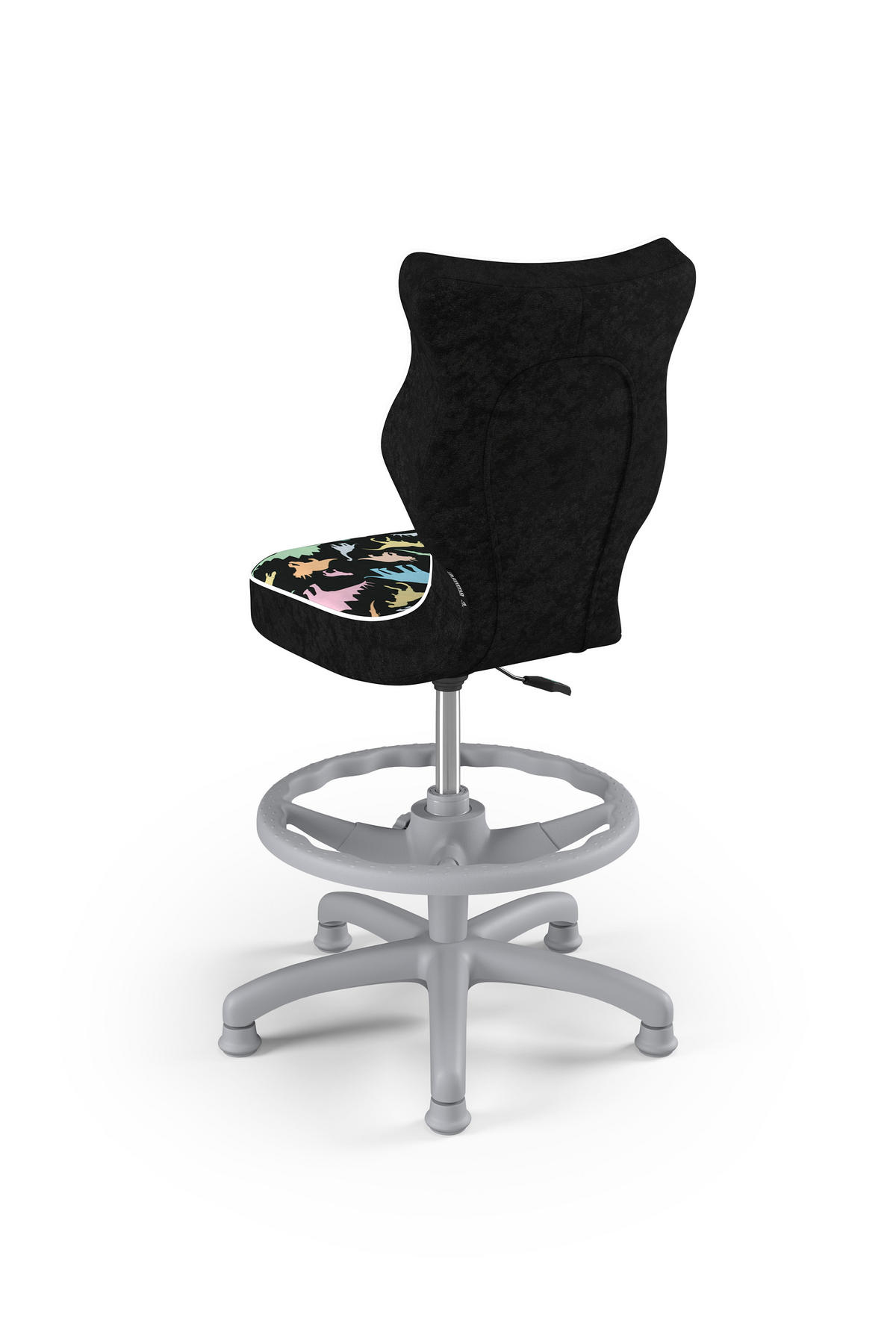 KINDERSTUHL Petit mit Fußstütze - Schwarz, Textil (66/90/66cm) - RAUMHIRSCH FURNITURE