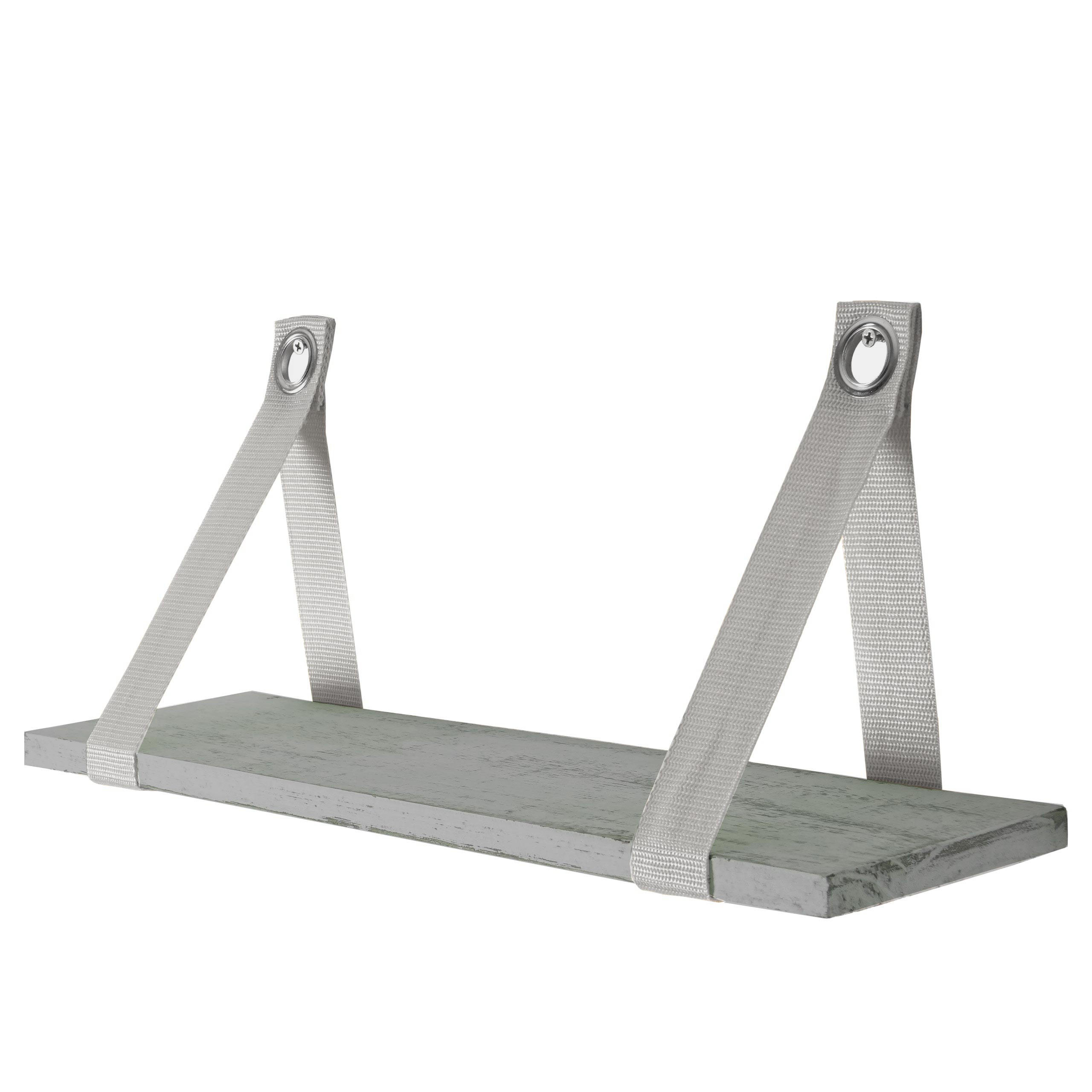 WANDREGAL VIRE Grau - Grau, Holz (49/20/13cm) - MCW